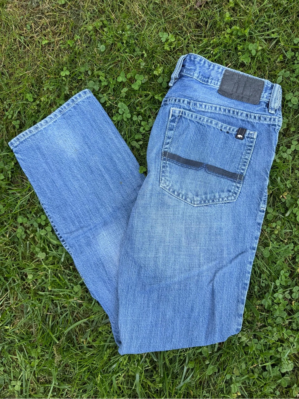 Buffalo Jeans Driven Basic Men's Straight Light Blue Denim Jeans 32x32